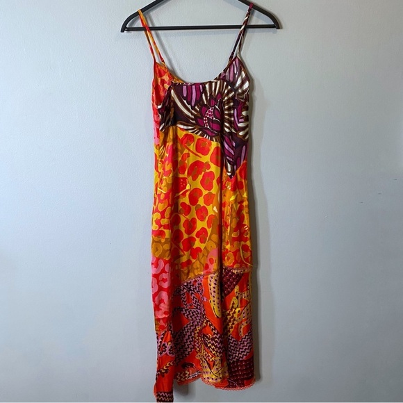 NWT FARM Rio x Anthropologie Printed Slip Dress - Picture 9 of 9
